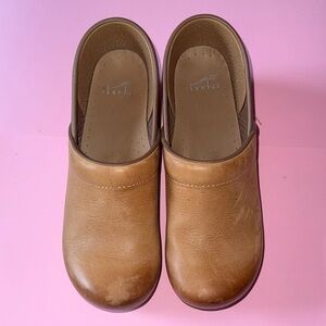 Dansko Brown Leather Mules